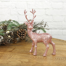 Lade das Bild in den Galerie-Viewer, Deko Hirsch rosa glitzer
