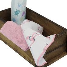 Lade das Bild in den Galerie-Viewer, 3er Set Spültuch Putztuch Rosa Flamingo