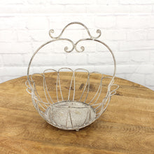 Lade das Bild in den Galerie-Viewer, Dekokorb Metal Antikgrau