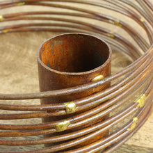 Lade das Bild in den Galerie-Viewer, 2er Set Kerzenhalter Rostig rund