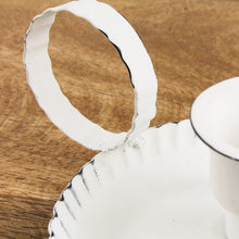 Lade das Bild in den Galerie-Viewer, Kerzenhalter Weiß Shabby