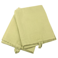 Lade das Bild in den Galerie-Viewer, 2er Set Geschirrtuch Baumwolle Hellgrün stonewashed