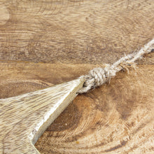 Lade das Bild in den Galerie-Viewer, 2er Set Stern Mangoholz gold 19 cm