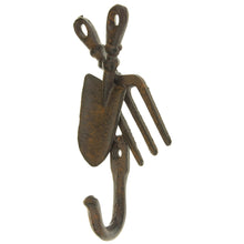 Lade das Bild in den Galerie-Viewer, Wandhaken Schaufel / Rechen Kleiderhaken Garderobenhaken