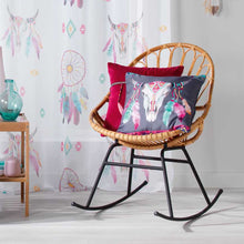 Lade das Bild in den Galerie-Viewer, Dekokissen mit Füllung Stierkopf 40x40 cm schwarz