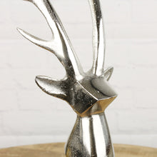 Lade das Bild in den Galerie-Viewer, Rentier Büste Silber 37 cm