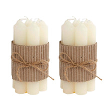 Lade das Bild in den Galerie-Viewer, 14er Set Tischkerze Elfenbein
