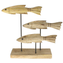 Lade das Bild in den Galerie-Viewer, Dekoobjekt Fische Mangoholz