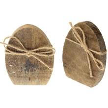 Lade das Bild in den Galerie-Viewer, 2er Set Deko Oster Holzei 13 cm