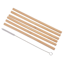 Lade das Bild in den Galerie-Viewer, 12er Set Strohhalme Bambus