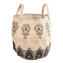 Lade das Bild in den Galerie-Viewer, Korb Jute / natur-schwarz