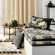 Lade das Bild in den Galerie-Viewer, Dekokissen mit Füllung Schwarz Gold 30x50 cm