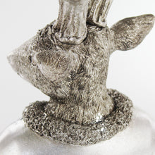 Lade das Bild in den Galerie-Viewer, Hirschbüste Silber Glitzernd