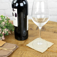 Lade das Bild in den Galerie-Viewer, 12er Set Untersetzer Stoff Taupe Beige