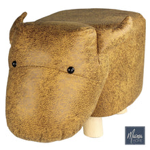 Lade das Bild in den Galerie-Viewer, Hocker Kinder Bulle braun
