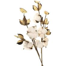 Lade das Bild in den Galerie-Viewer, Baumwoll-Zweig, 2er SET mit je 3 Blüten