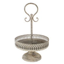 Lade das Bild in den Galerie-Viewer, Etagere Metall Antikgrau