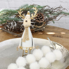 Lade das Bild in den Galerie-Viewer, Elch aus Blech Beige Gold