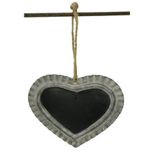 Lade das Bild in den Galerie-Viewer, 2er Set Metallherz mit Tafel