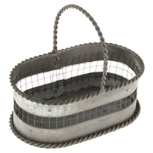Lade das Bild in den Galerie-Viewer, Metall Körbchen Oval