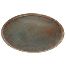 Lade das Bild in den Galerie-Viewer, Dekoteller Tablett Rund rostig