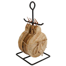 Lade das Bild in den Galerie-Viewer, Untersetzer, Rund, Holz, Natur