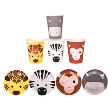 Lade das Bild in den Galerie-Viewer, Geburtstagsset Kinder Safari Papier