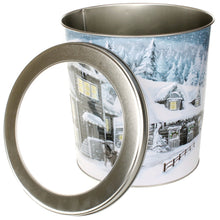 Lade das Bild in den Galerie-Viewer, XXL Gebäckdose Dorf Metall