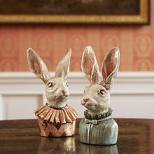 Lade das Bild in den Galerie-Viewer, Hasenbüste Apricot oder Türkis