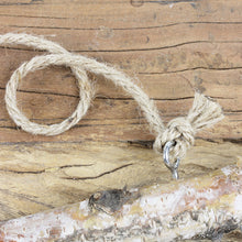 Lade das Bild in den Galerie-Viewer, Deko Holz Stange zum Hängen mit Haken / 50 cm / Birkenholz