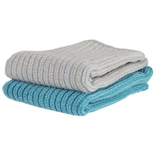 Lade das Bild in den Galerie-Viewer, 2er Set Spül-& Poliertücher Beige / Türkis