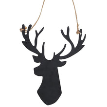 Lade das Bild in den Galerie-Viewer, Dekohirschkopf Schwarz zum Hängen