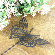 Lade das Bild in den Galerie-Viewer, 2er Set Schmetterlingsstab Metall Schwarz