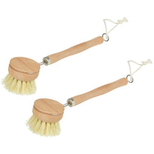 Lade das Bild in den Galerie-Viewer, 2er Set Spülbürste Holz