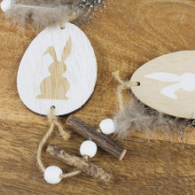 Lade das Bild in den Galerie-Viewer, Ostergirlande Ei, Huhn, Hase