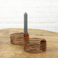 Lade das Bild in den Galerie-Viewer, 2er Set Kerzenhalter Rostig rund