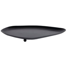 Lade das Bild in den Galerie-Viewer, Tablett Metall schwarz 34 cm