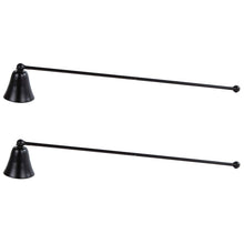 Lade das Bild in den Galerie-Viewer, 2er Set Kerzenlöscher Metall Schwarz