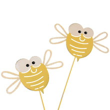 Lade das Bild in den Galerie-Viewer, 2er Set Gartenstecker Biene Metall