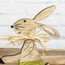 Lade das Bild in den Galerie-Viewer, Hase auf Scooter, 2er SET, Holz