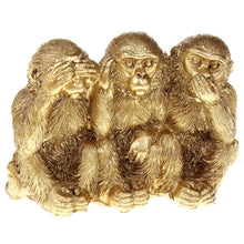 Lade das Bild in den Galerie-Viewer, Skulptur Affen Gold