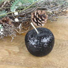 Lade das Bild in den Galerie-Viewer, Deko Apfel Schwarz Glitzer