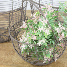 Lade das Bild in den Galerie-Viewer, Korbset 3tlg. Braun Metall