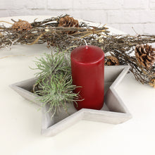 Lade das Bild in den Galerie-Viewer, Dekoschale Stern, Zement, grau