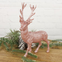 Lade das Bild in den Galerie-Viewer, Hirsch Rosa glitzer 30 cm