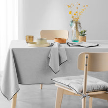 Lade das Bild in den Galerie-Viewer, 6er Set Stoffservietten Hellgrau