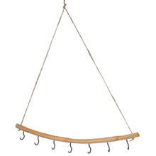Lade das Bild in den Galerie-Viewer, Deko-Ast aus Bambus mit 9 Haken, 50 cm