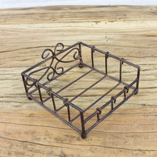 Lade das Bild in den Galerie-Viewer, 2er Set Serviettenhalter Braun Metall