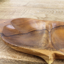Lade das Bild in den Galerie-Viewer, 2er Set Holzschale Snackschale Braun