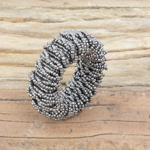 Lade das Bild in den Galerie-Viewer, Serviettenring, 4-Set antique silber